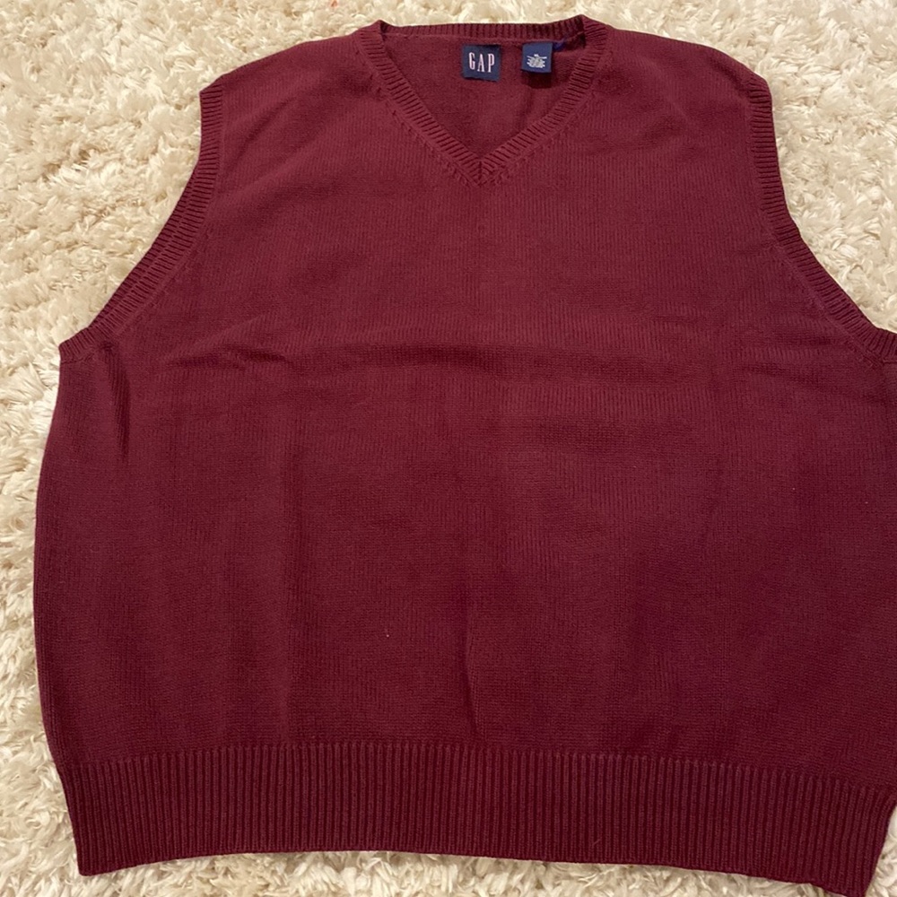 GAP Men’s V-neck Sweater Vest 100% cotton XL